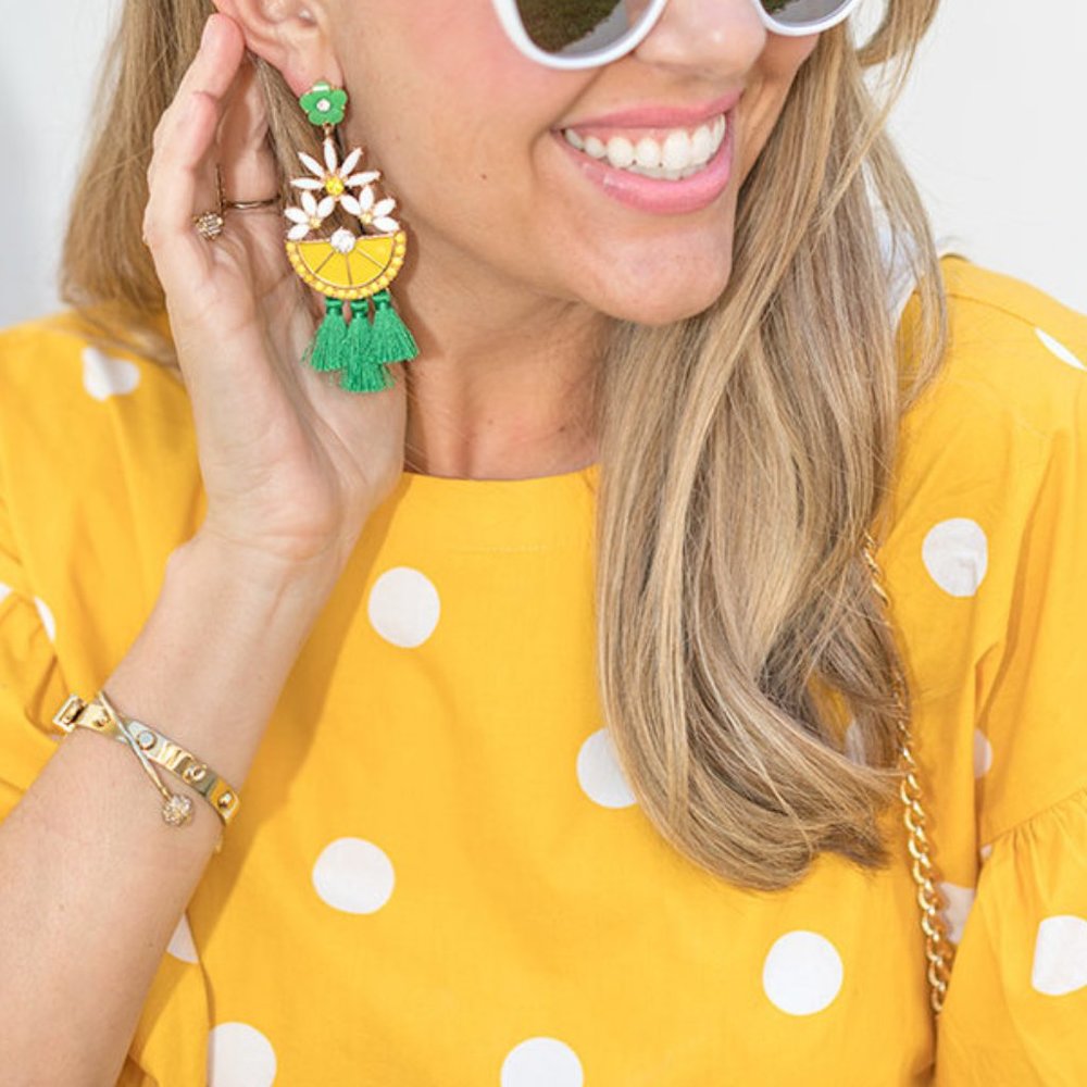 Lemon earrings